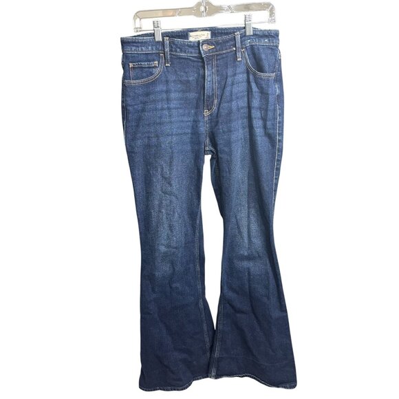 Abercrombie & Fitch The Vintage Flare High Rise Jeans Size 30/10R - Picture 1 of 10